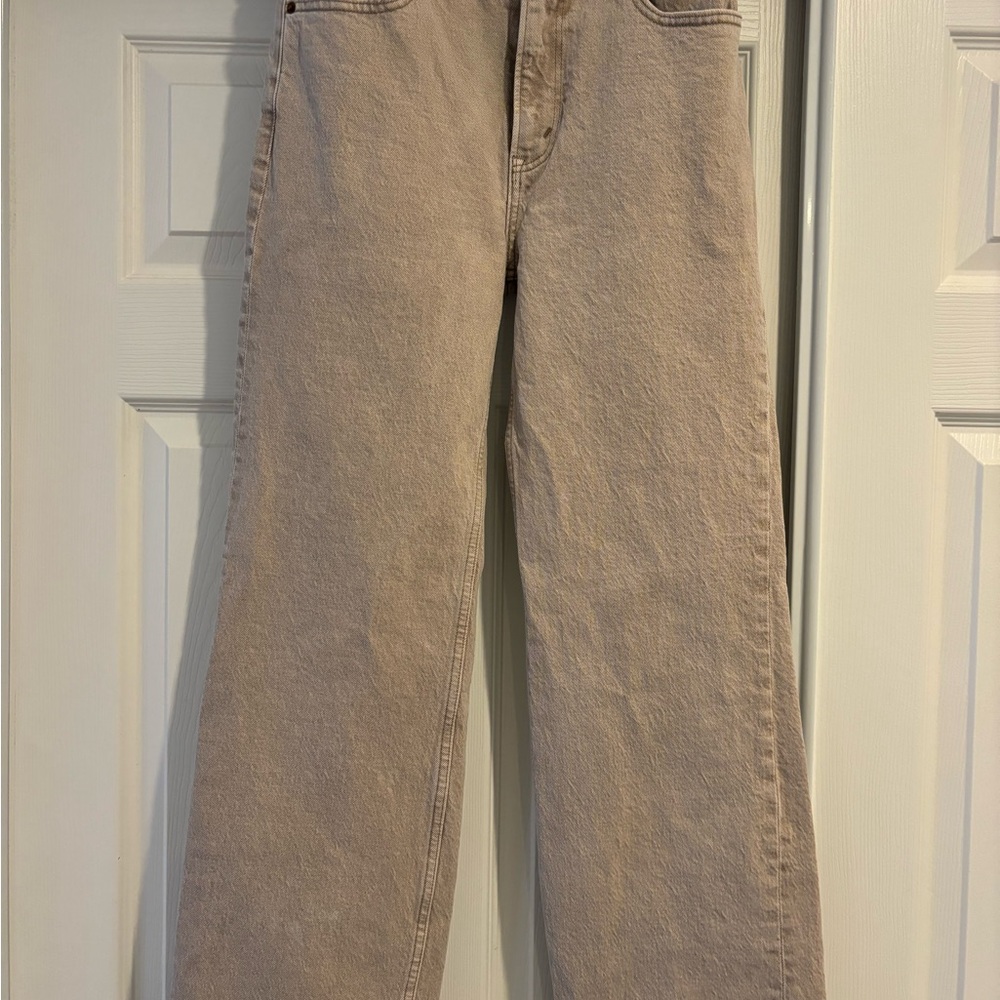 Abercrombie & Fitch The 90’s Relaxed High Rise Jeans - Tan